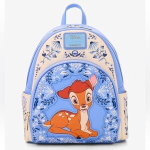 NEW Loungefly Disney Bambi Floral Mini Backpack Exclusive Edition